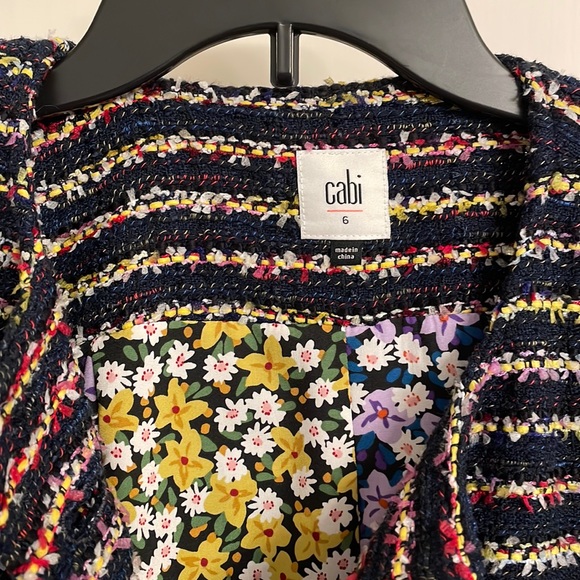 Cabi, multi color women’s coat. Size 6 - Picture 2 of 4